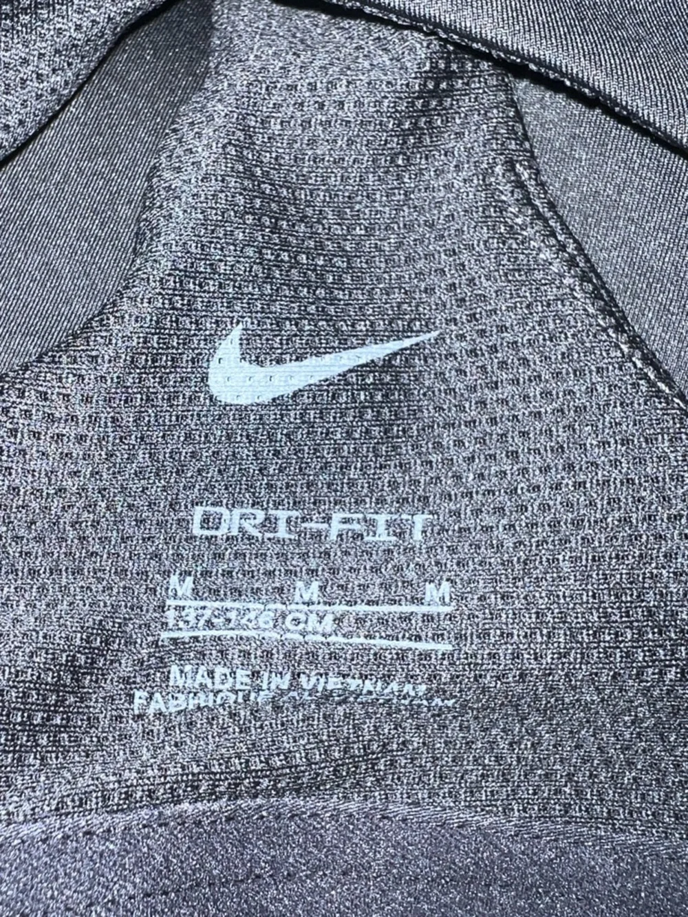Nike dri fit Black Tank Top with White Swoosh size Medium